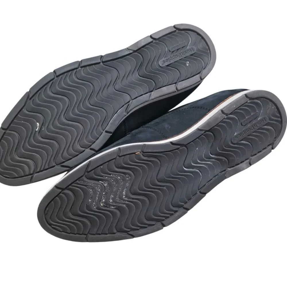 Hush Puppies Mens Black Lace-Up Dress Shoes